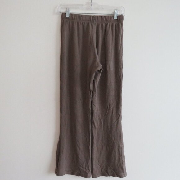 SPLITS59 Brooks Fleece Cropped Flare Pants in Lentil Athleisure Neutral Sz XS - Picture 10 of 13